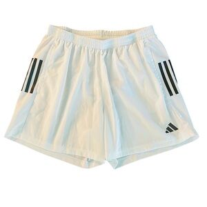 Adidas Men’s Regular Fit White Athletic Running Shorts Size Large